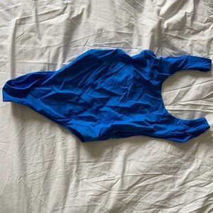 Blue one piece bathing suits